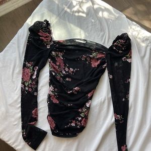 FLORAL SUPERDOWN BLOUSE - REVOLVE